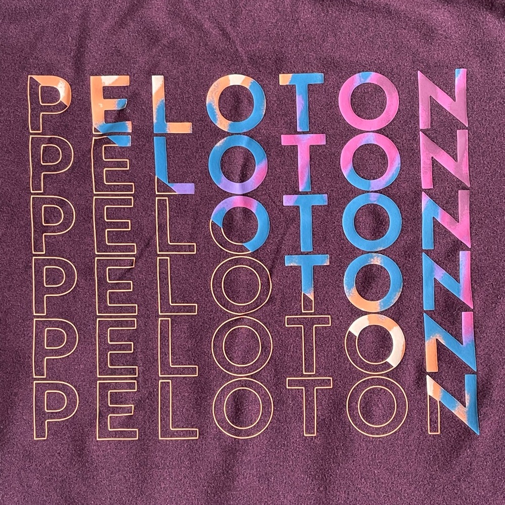 Peloton Purple Hooded Sweatshirt with Classic Design - Picture 4 of 4